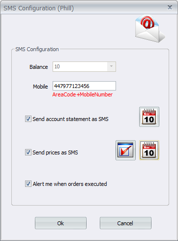 SMSConfiguration SMSConfiguration